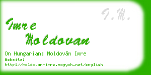 imre moldovan business card